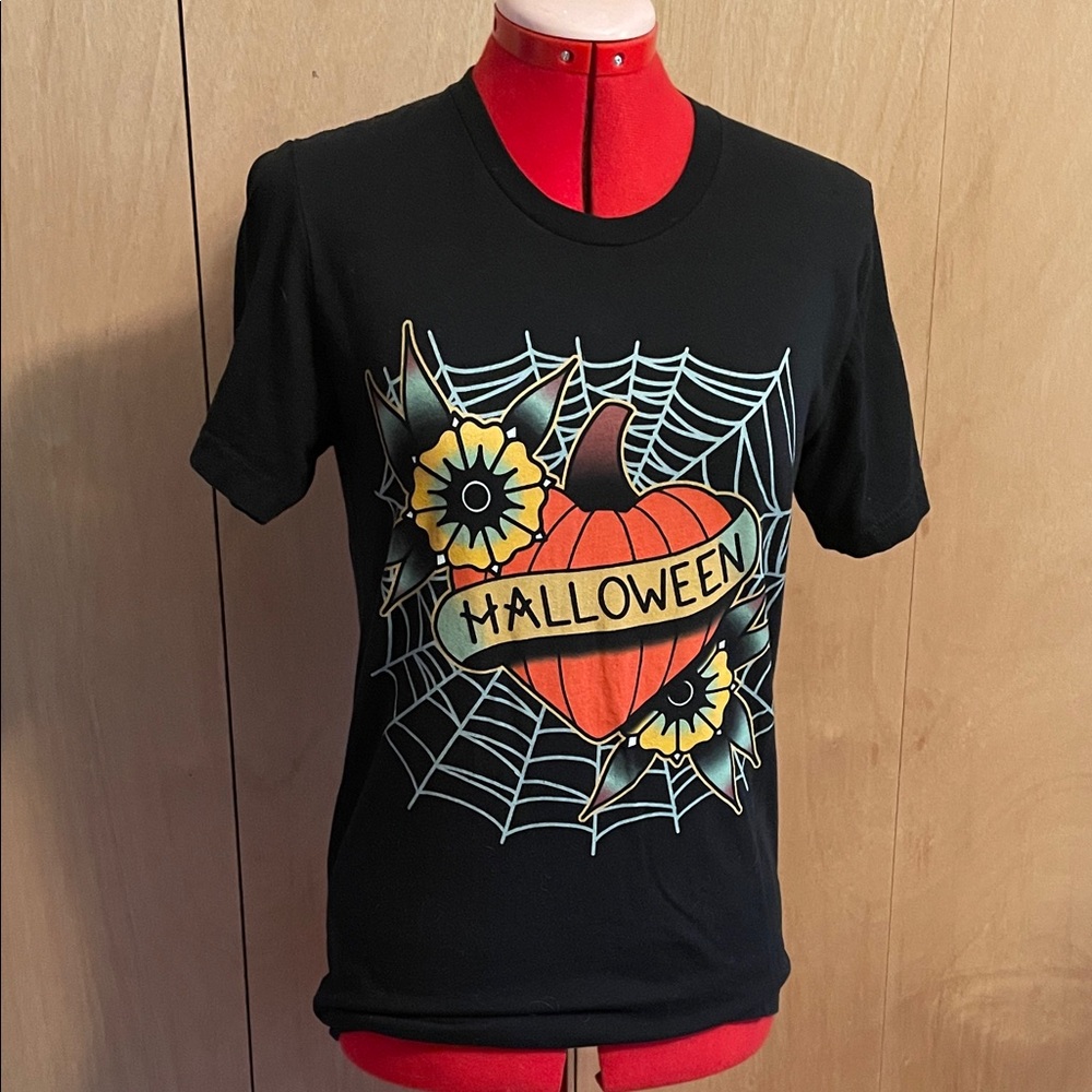 Last Light Apparel Halloween flash tattoo pumpkin shirt